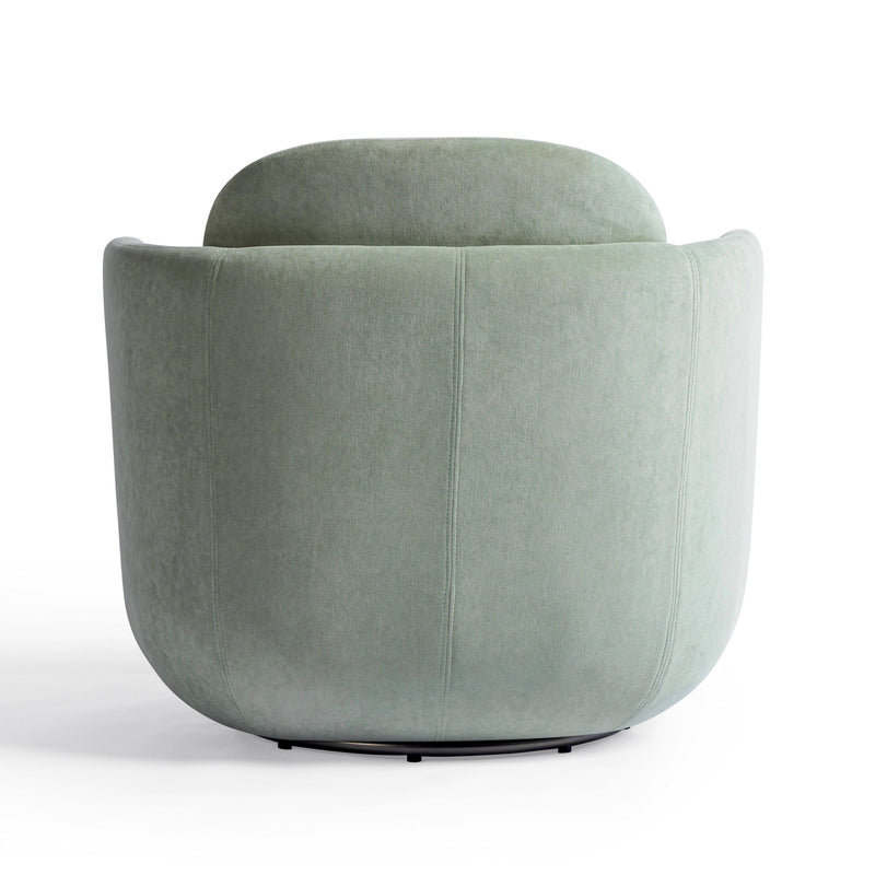 Wolfie Mint Green Velvet Swivel Chair