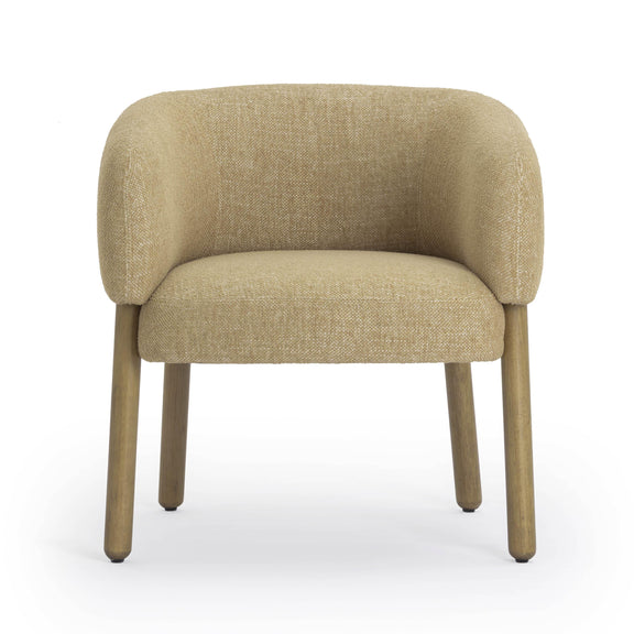 Foxy Honey Performance Textured Fabric Accent Chair