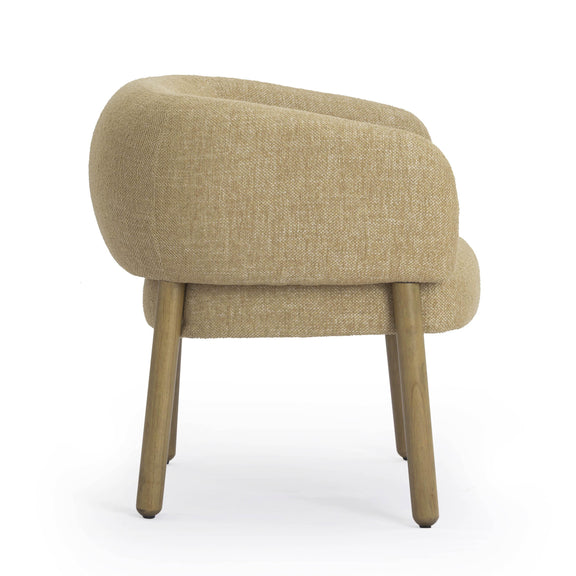 Foxy Honey Performance Textured Fabric Accent Chair