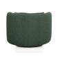 Nura Contract-Grade Chenille Swivel Accent Chair - Forest Green