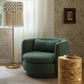 Nura Contract-Grade Chenille Swivel Accent Chair - Forest Green