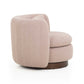 Nura Contract-Grade Chenille Swivel Accent Chair - Pink