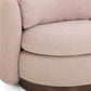 Nura Contract-Grade Chenille Swivel Accent Chair - Pink