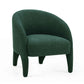 Kris Contract-Grade Chenille Accent Chair - Forest Green