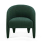 Kris Contract-Grade Chenille Accent Chair - Forest Green