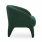 Kris Contract-Grade Chenille Accent Chair - Forest Green