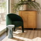 Kris Contract-Grade Chenille Accent Chair - Forest Green
