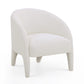 Kris Contract-Grade Chenille Accent Chair - Cream