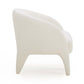 Kris Contract-Grade Chenille Accent Chair - Cream