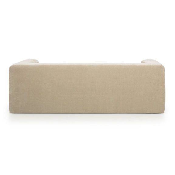 Alder 89" Upcycled Contract-Grade Chenille Sofa - Sand