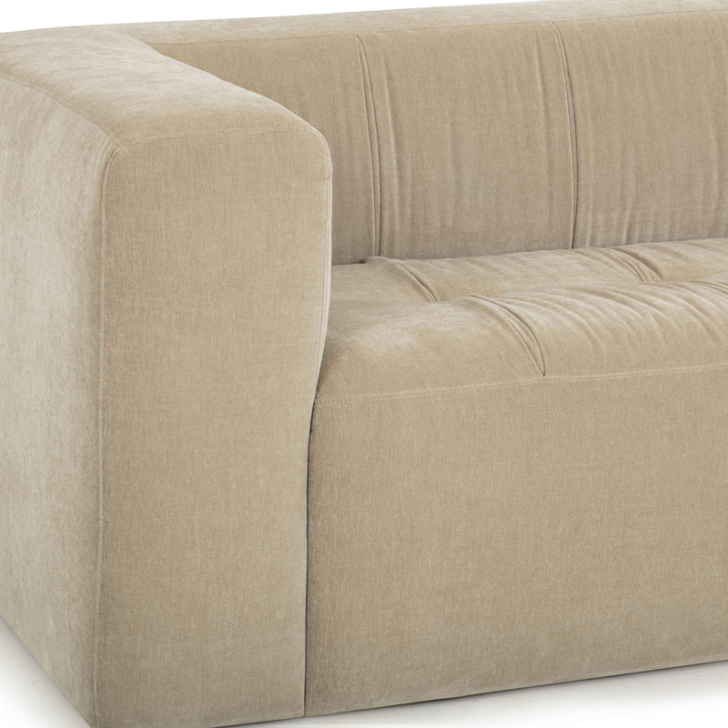 Alder 89" Upcycled Contract-Grade Chenille Sofa - Sand