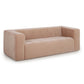 Alder 89" Upcycled Contract-Grade Chenille Sofa - Peach