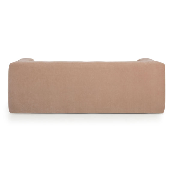 Alder 89" Upcycled Contract-Grade Chenille Sofa - Peach