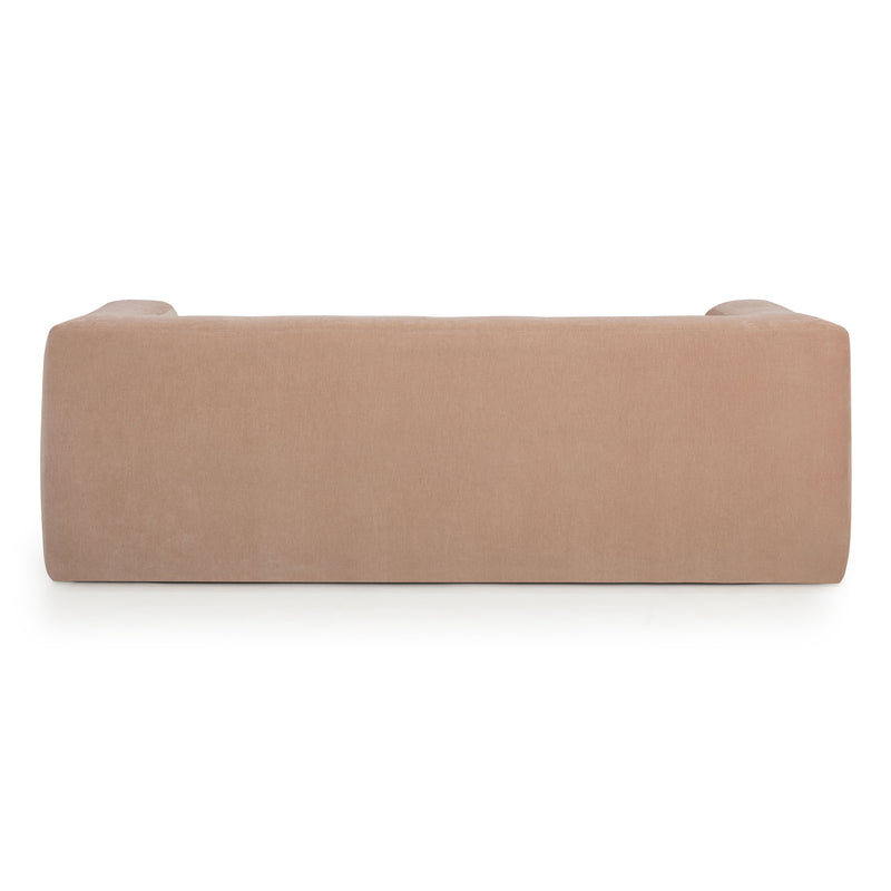 Alder 89" Upcycled Contract-Grade Chenille Sofa - Peach