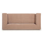 Alder 89" Upcycled Contract-Grade Chenille Sofa - Peach