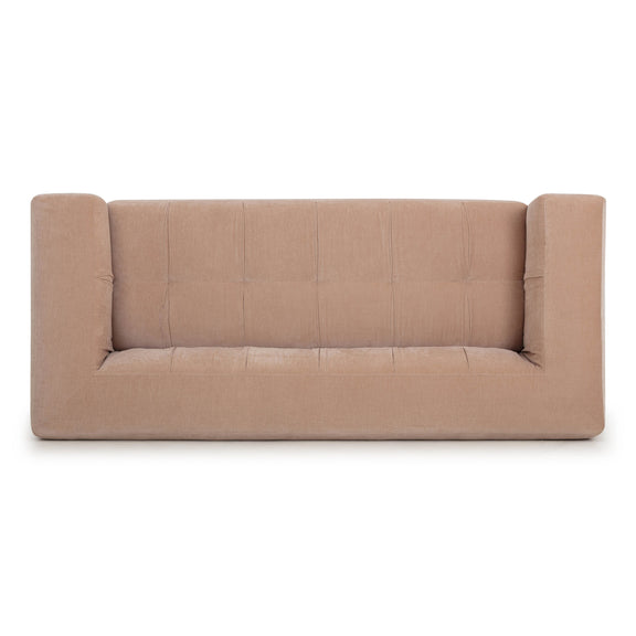 Alder 89" Upcycled Contract-Grade Chenille Sofa - Peach
