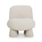 Stomp Upcycled Performance Chenille Accent Chair - Cream