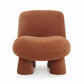 Stomp Upcycled Performance Chenille Accent Chair - Rust