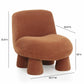 Stomp Upcycled Performance Chenille Accent Chair - Rust
