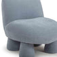Stomp Upcycled Performance Chenille Accent Chair - Blue