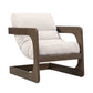 Palma Contract-Grade Textured Weave Fabric Accent Chair - Cream