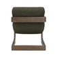 Palma Contract-Grade Textured Weave Fabric Accent Chair - Forest Green