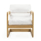 Palma Upcycled Performance Fabric Accent Chair - Cream
