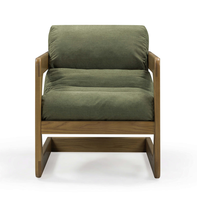 Palma Upcycled Performance Fabric Accent Chair - Green