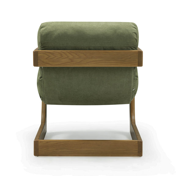 Palma Upcycled Performance Fabric Accent Chair - Green