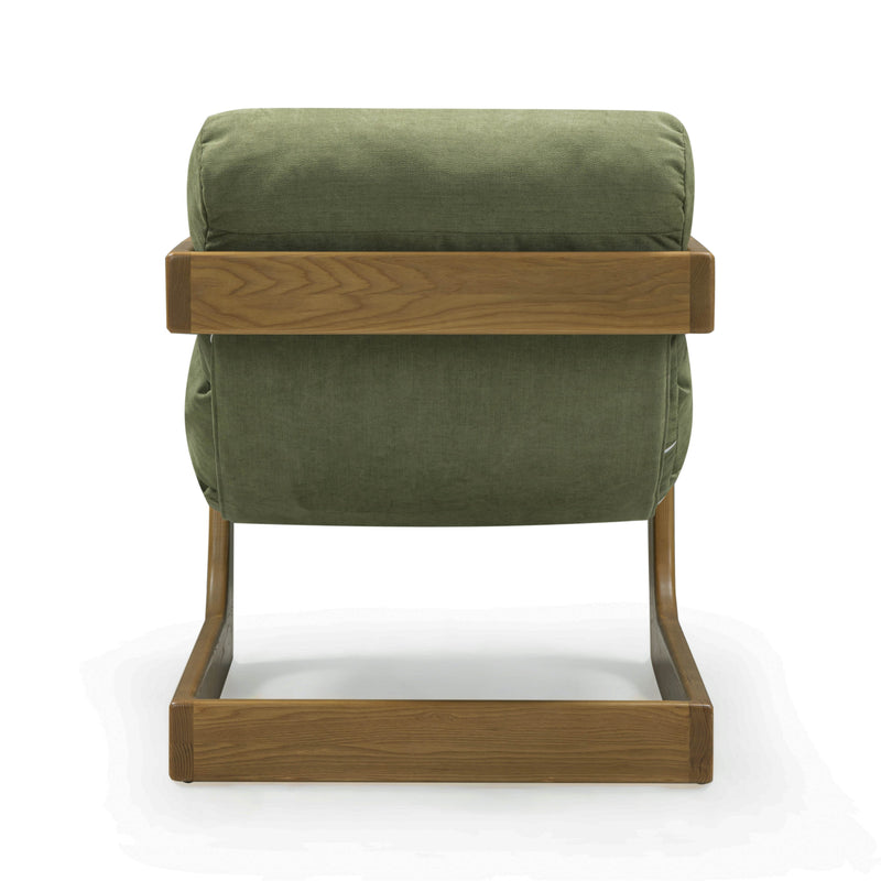 Palma Upcycled Performance Fabric Accent Chair - Green