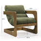 Palma Upcycled Performance Fabric Accent Chair - Green