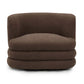 Astor Heavy Performance Boucle Swivel Hotel Lounge Chair - Brown