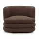 Astor Heavy Performance Boucle Swivel Hotel Lounge Chair - Brown