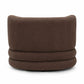 Astor Heavy Performance Boucle Swivel Hotel Lounge Chair - Brown