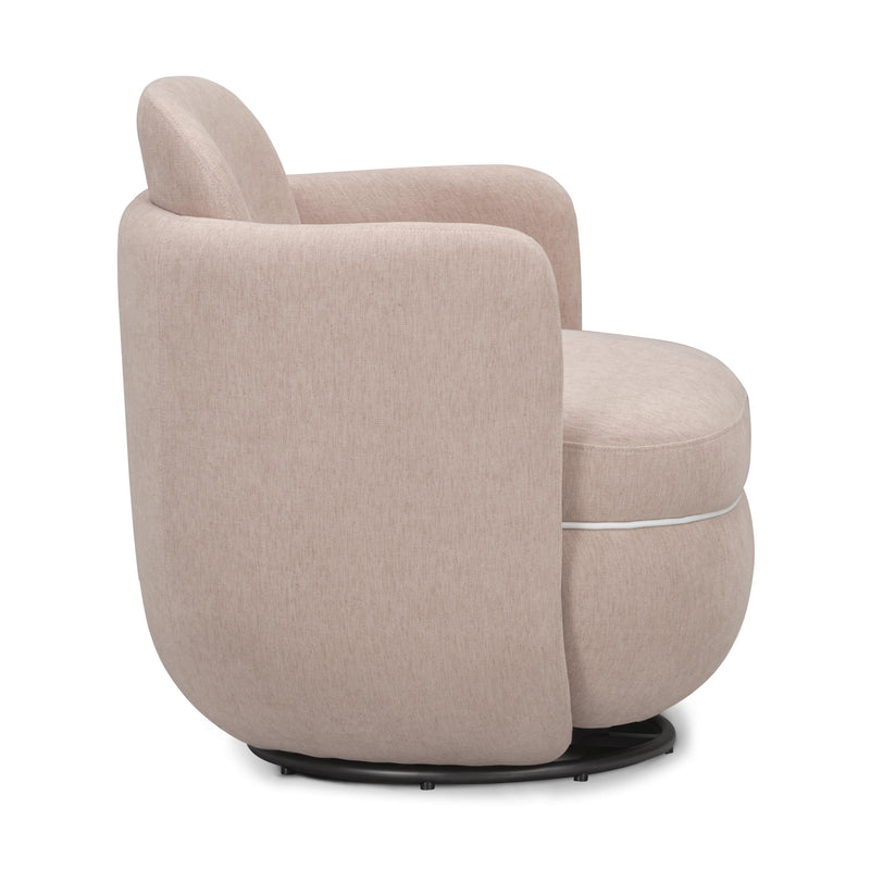 Wolfie Performance Chenille Swivel Accent Chair - Pink