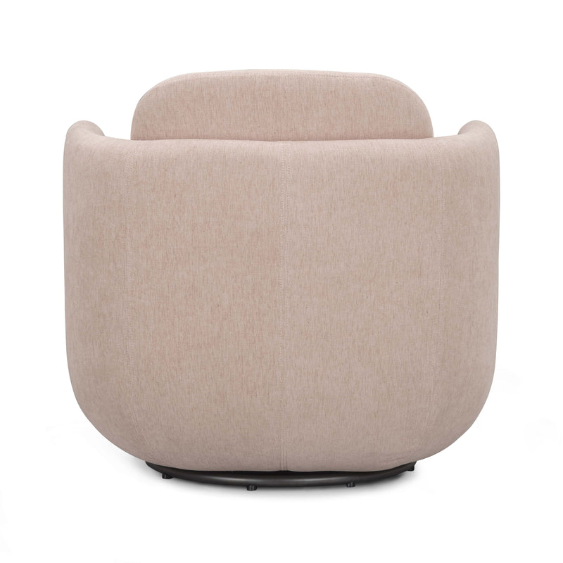 Wolfie Performance Chenille Swivel Accent Chair - Pink