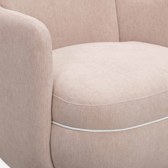 Wolfie Performance Chenille Swivel Accent Chair - Pink