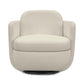 Wolfie Performance Chenille Swivel Accent Chair - Cream