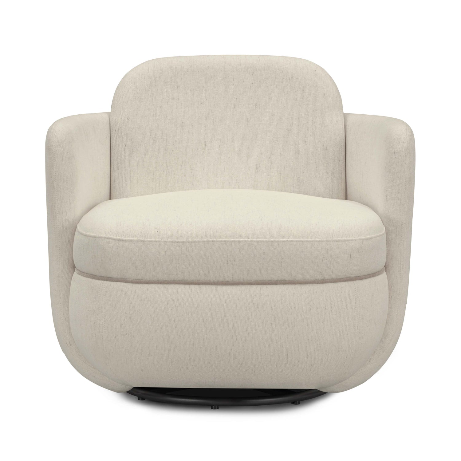 Wolfie Performance Chenille Swivel Accent Chair - Cream