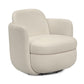 Wolfie Performance Chenille Swivel Accent Chair - Cream