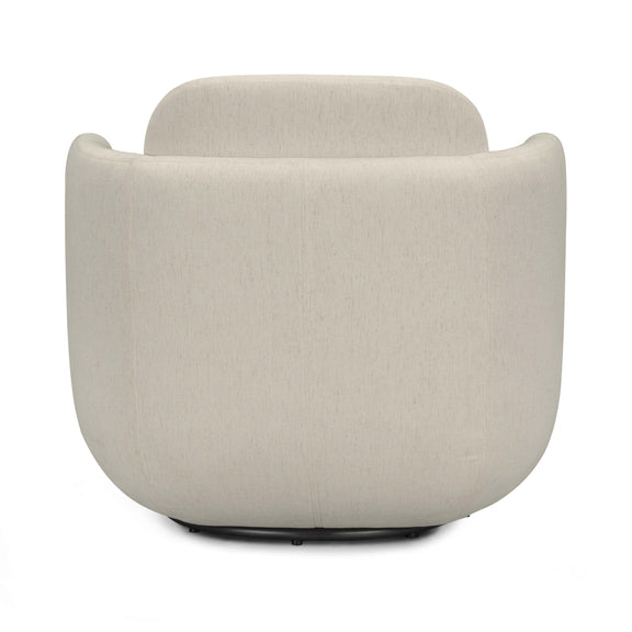 Wolfie Performance Chenille Swivel Accent Chair - Cream
