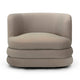 Astor Performance Faux Mohair Swivel Hotel Lounge Chair - Taupe