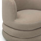 Astor Performance Faux Mohair Swivel Hotel Lounge Chair - Taupe