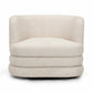 Astor Heavy Performance Boucle Swivel Hotel Lounge Chair - Cream