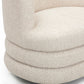 Astor Heavy Performance Boucle Swivel Hotel Lounge Chair - Cream