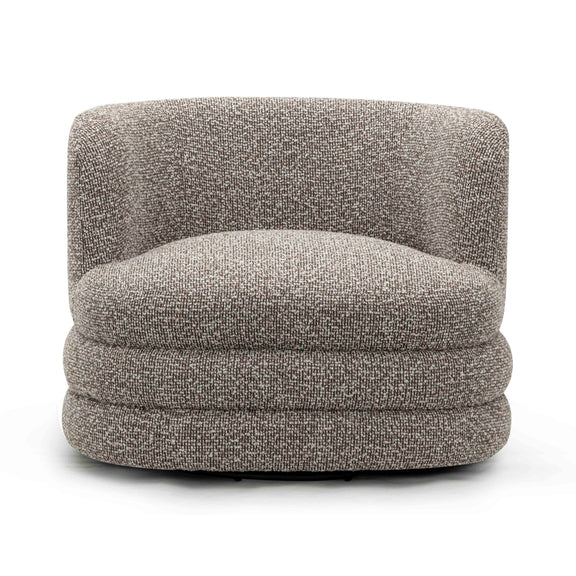 Astor Heavy Performance Boucle Swivel Hotel Lounge Chair - Heathered Grey