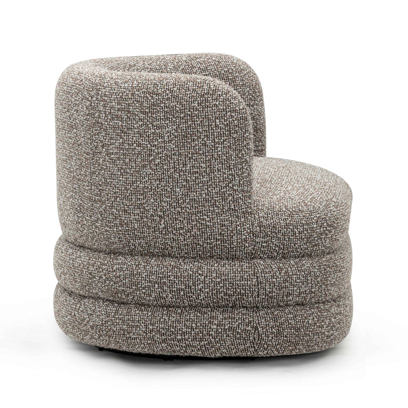 Astor Heavy Performance Boucle Swivel Hotel Lounge Chair - Heathered Grey