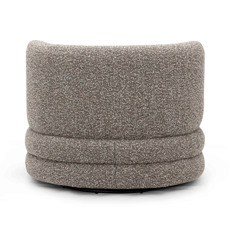 Astor Heavy Performance Boucle Swivel Hotel Lounge Chair - Heathered Grey