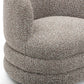 Astor Heavy Performance Boucle Swivel Hotel Lounge Chair - Heathered Grey