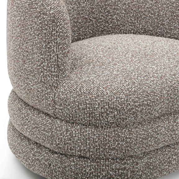 Astor Heavy Performance Boucle Swivel Hotel Lounge Chair - Heathered Grey